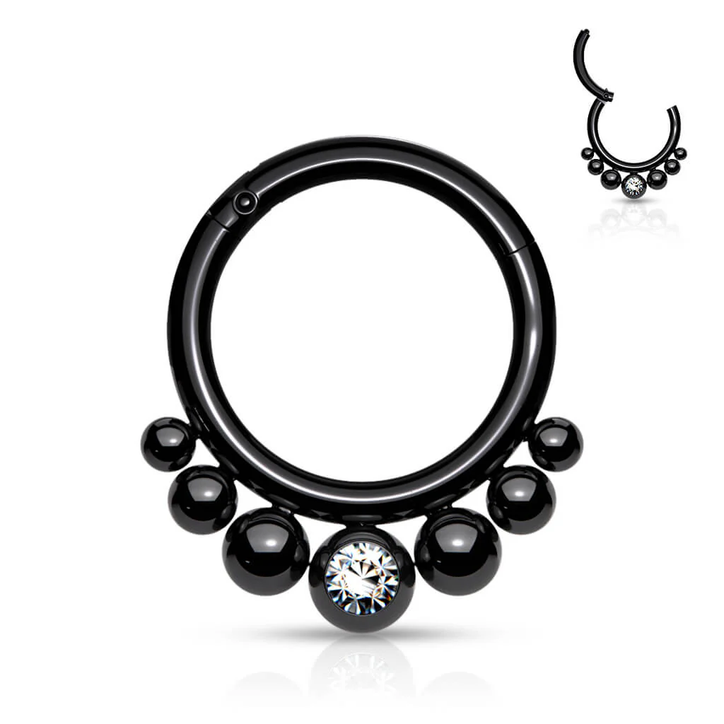 Ring Kugel Zirkonia Clicker - Image 4