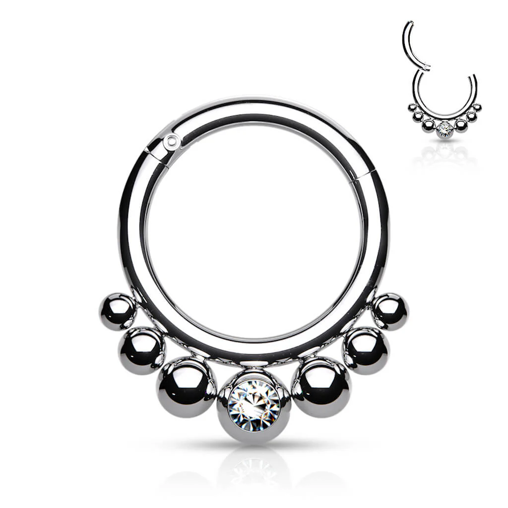 Ring Kugel Zirkonia Clicker - Image 8