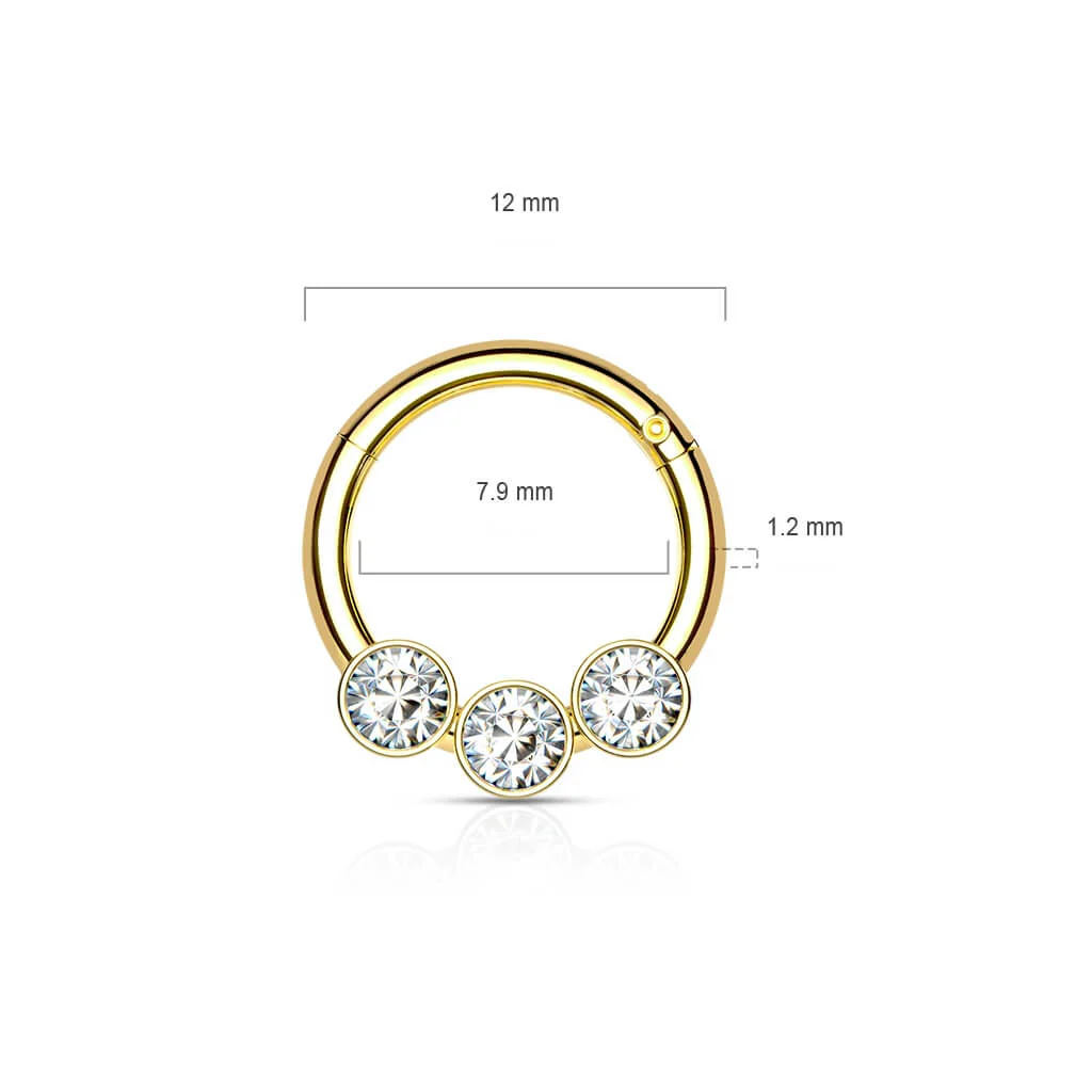 Ring Kugel 3 Zirkonia Clicker - Image 10