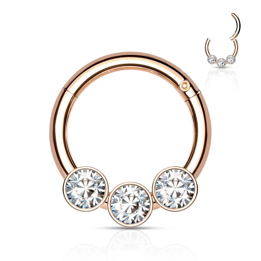 Ring Kugel 3 Zirkonia Clicker - Image 5