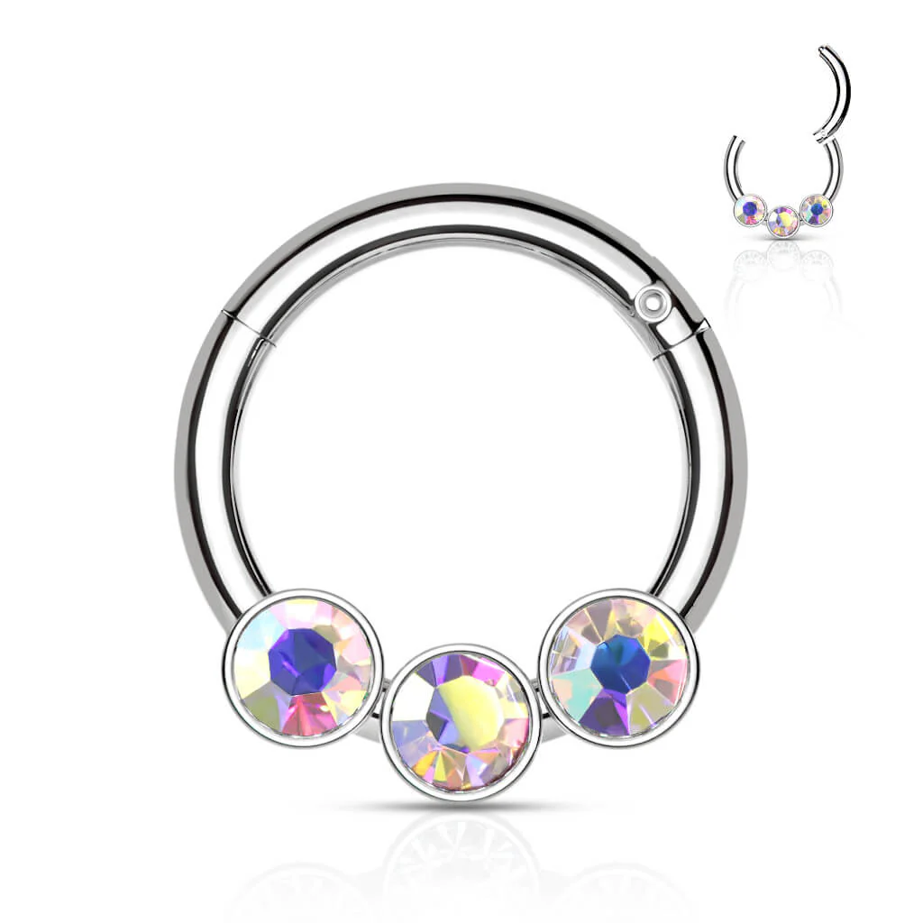 Ring Kugel 3 Zirkonia Clicker - Image 7