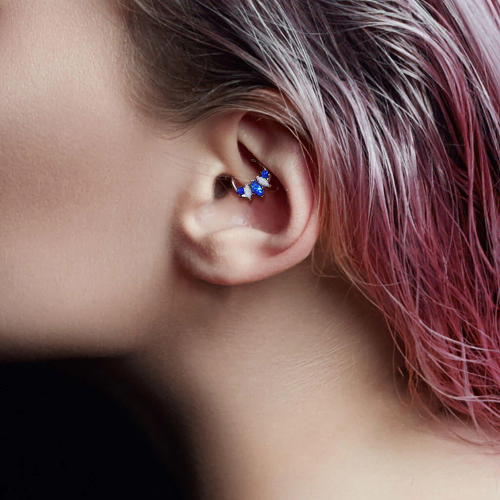Ring Marquise Schliff 5 Opal Clicker - Image 6