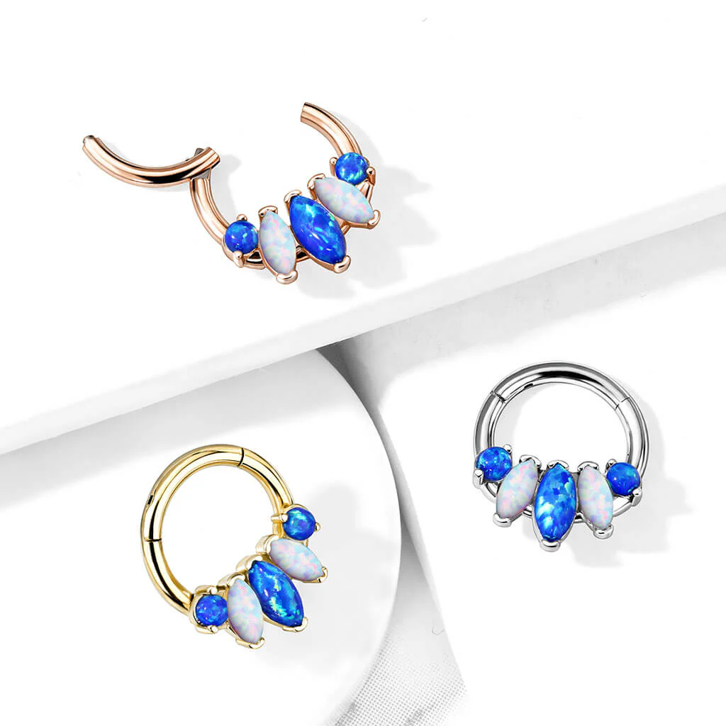 Ring Marquise Schliff 5 Opal Clicker - Image 7