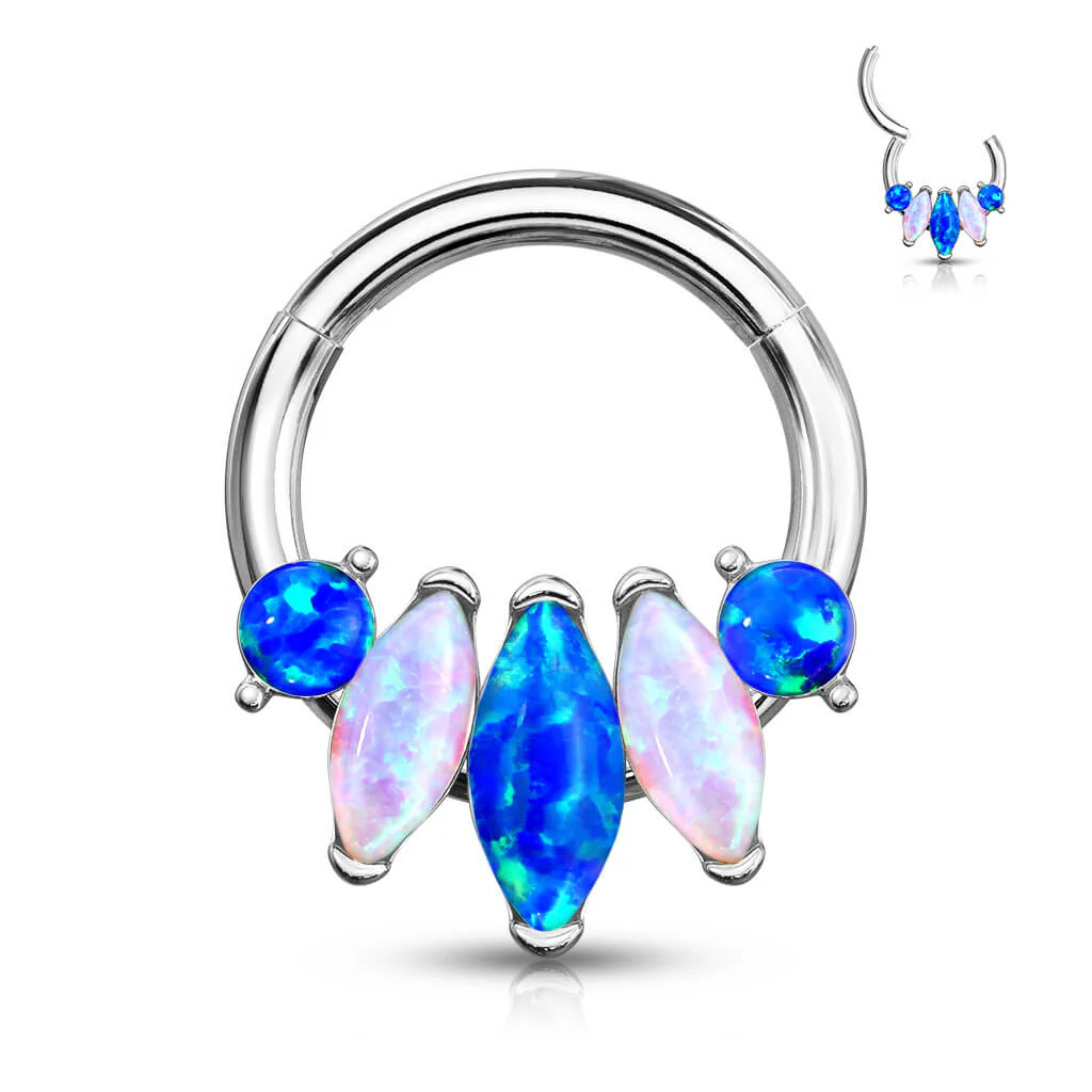 Ring Marquise Schliff 5 Opal Clicker - Image 8