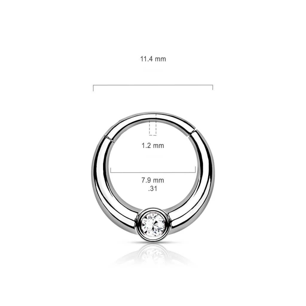 Ring Zirkonia Rund Clicker - Image 9