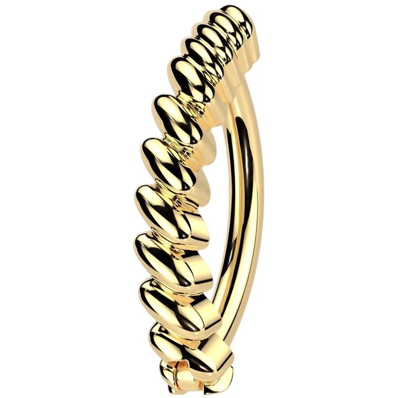Bauchnabelpiercing Stange gedreht Clicker