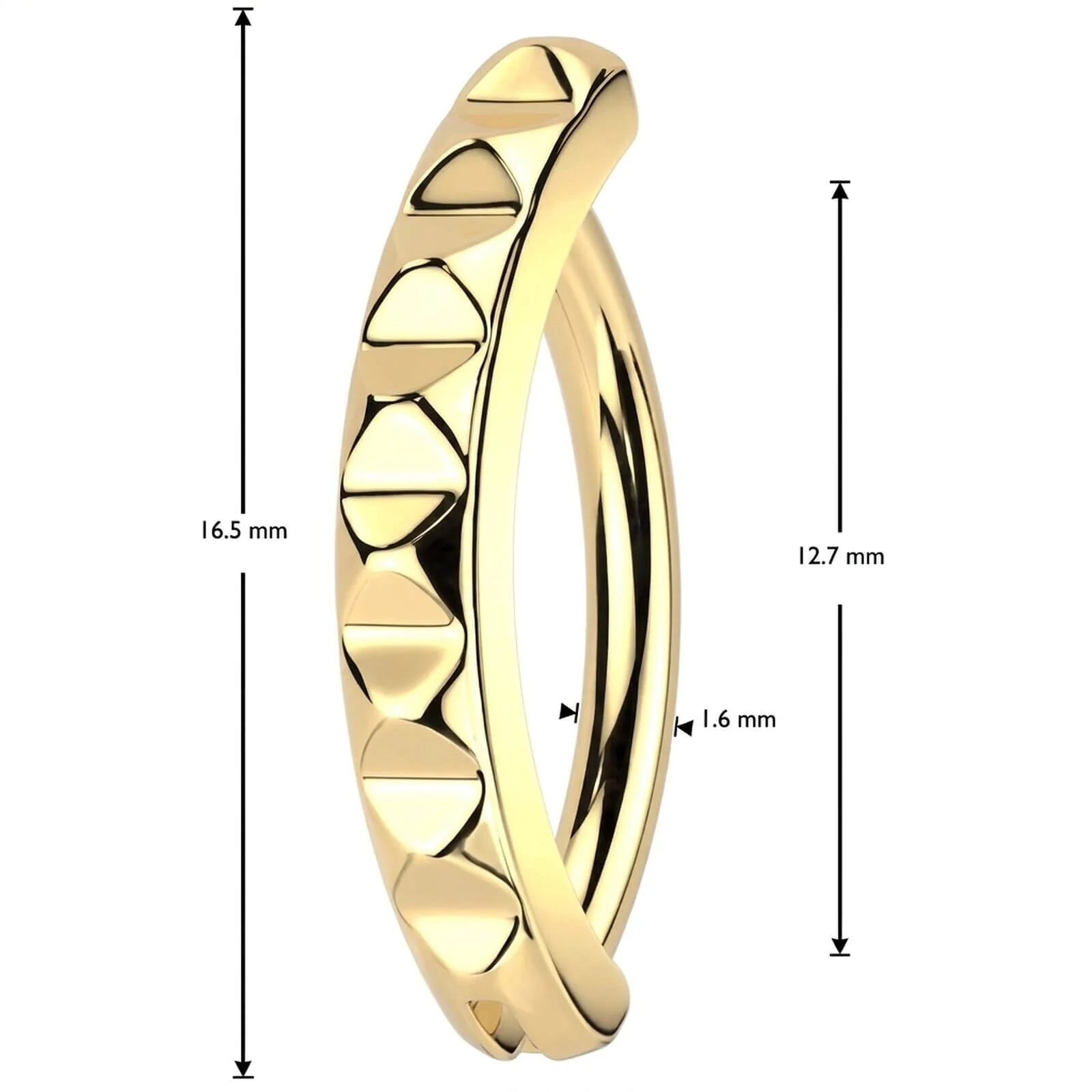 Bauchnabelpiercing Pyramiden Schliff Clicker - Image 4