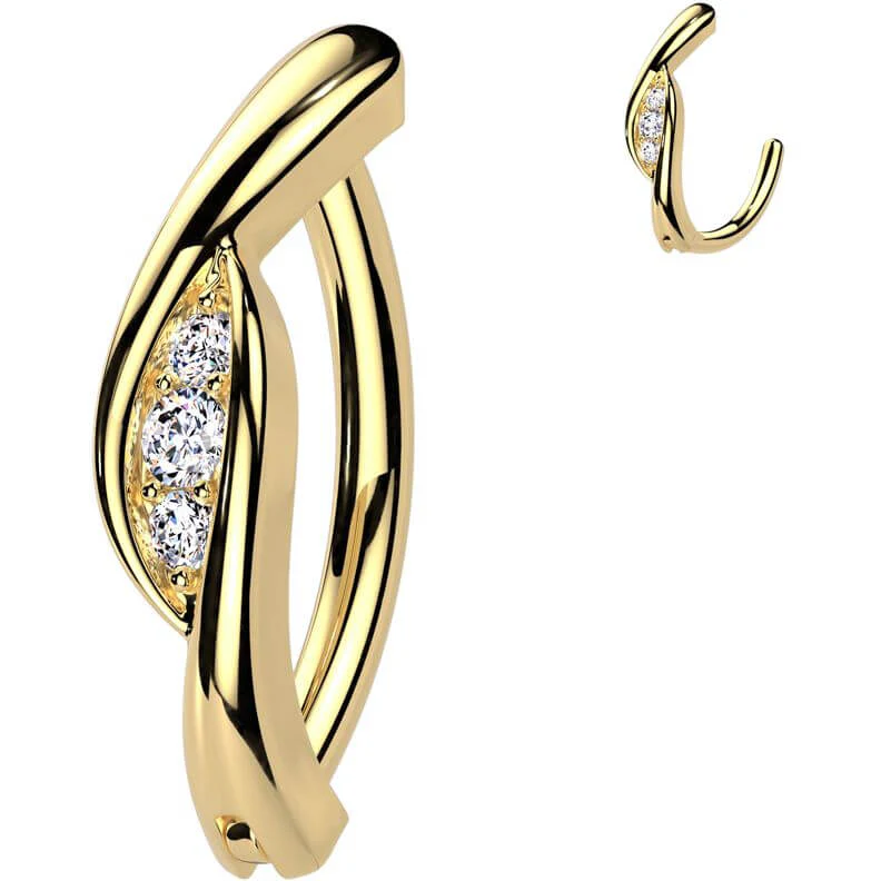 Bauchnabelpiercing Zirkonia Clicker - Image 2
