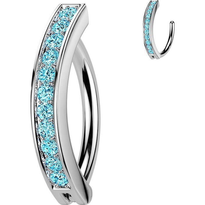Bauchnabelpiercing Zirkonia Clicker - Image 3