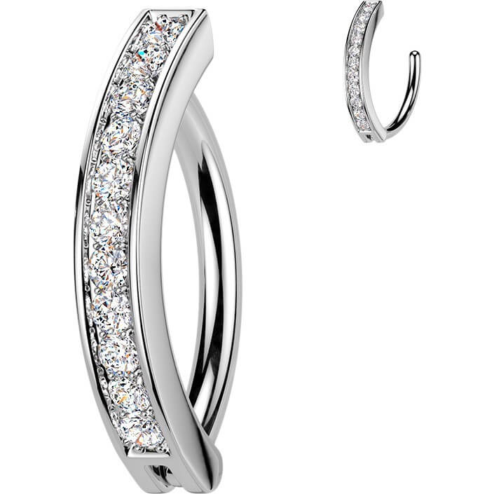 Bauchnabelpiercing Zirkonia Clicker - Image 4