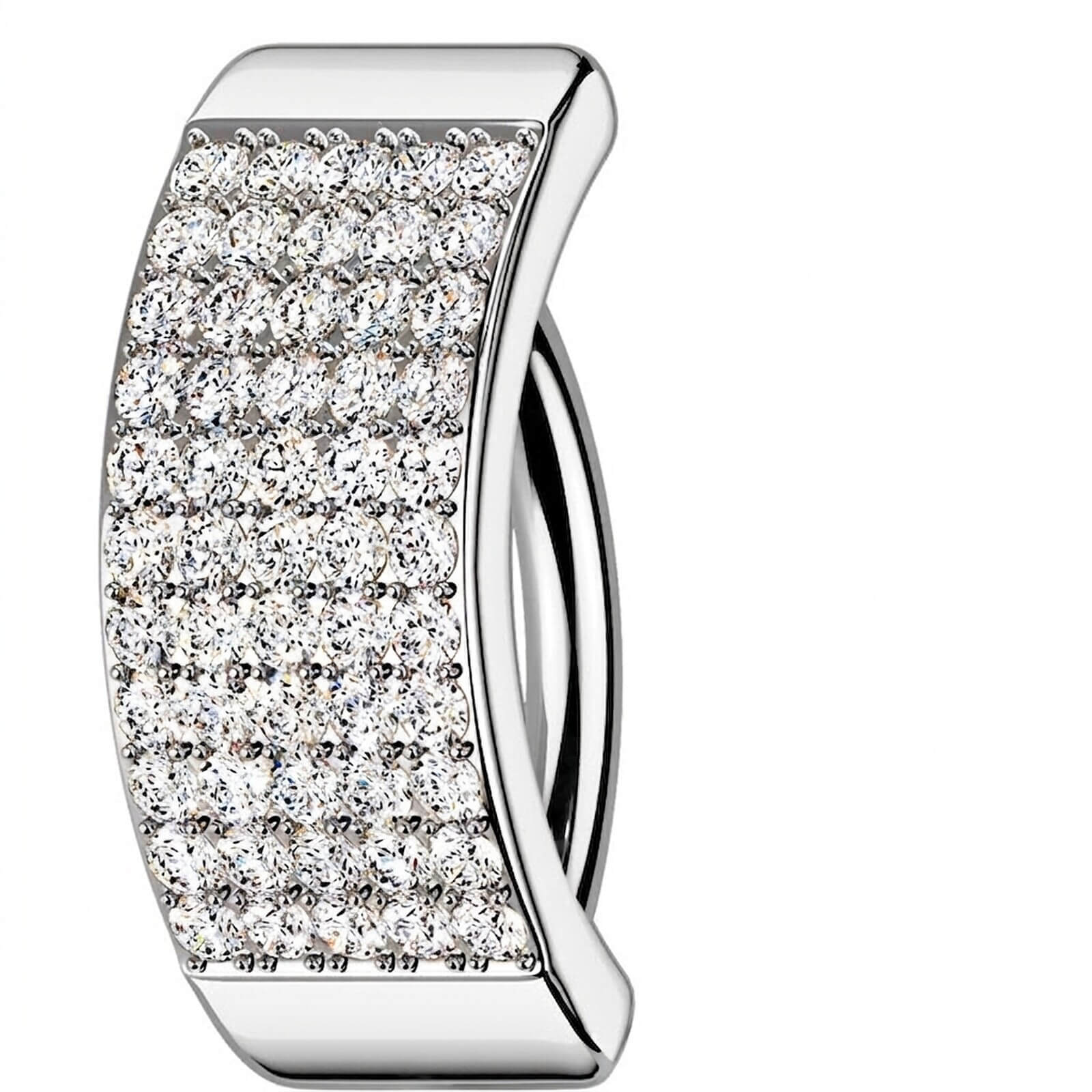 Bauchnabelpiercing Zirkonia 5 Linien Clicker