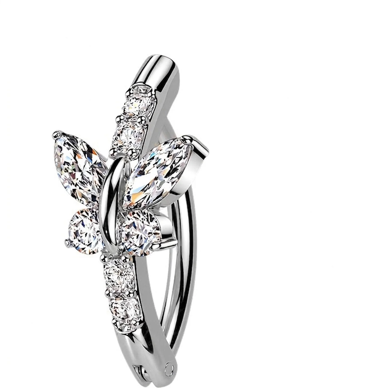 Bauchnabelpiercing Schmetterling Zirkonia