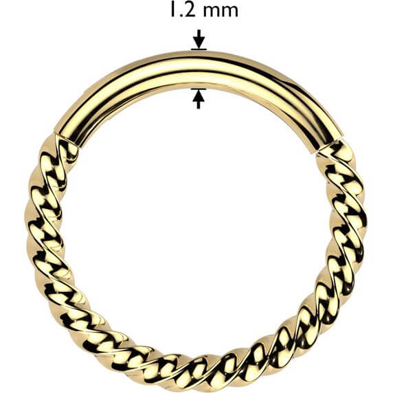 Titan Ring Geflochten Clicker - Image 7