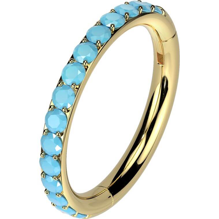 Titan Ring Türkis Clicker