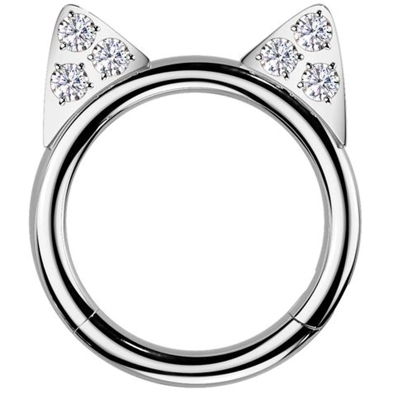 Titan Ring Katzenohren Clicker