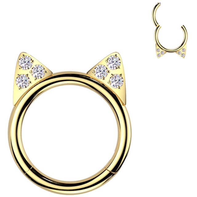 Titan Ring Katzenohren Clicker - Image 2