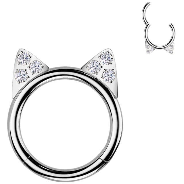 Titan Ring Katzenohren Clicker - Image 3