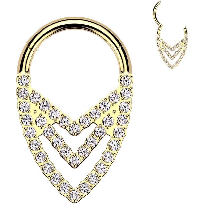Titan Ring Dreifacher Chevron Clicker - Image 2