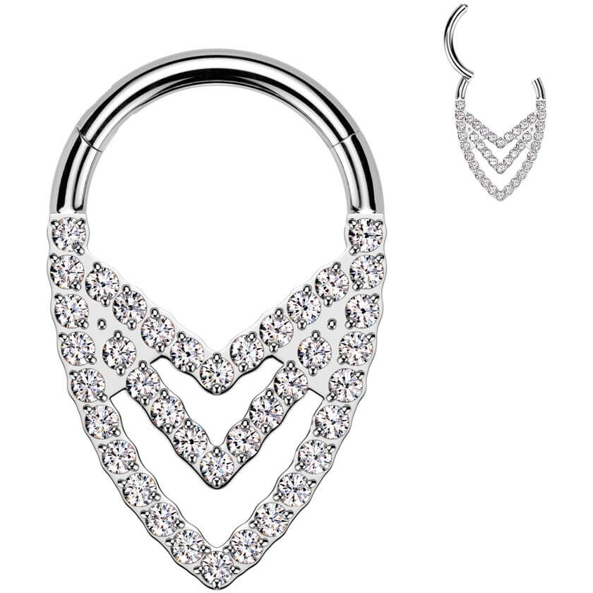 Titan Ring Dreifacher Chevron Clicker - Image 3