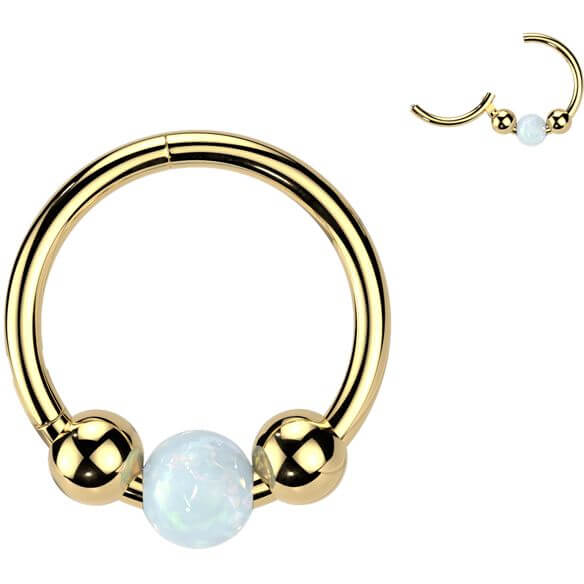 Titan Ring 3 Kugeln Opal Clicker - Image 2