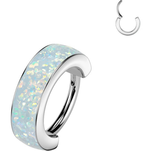 Titan Ring Opal breit Clicker - Image 2