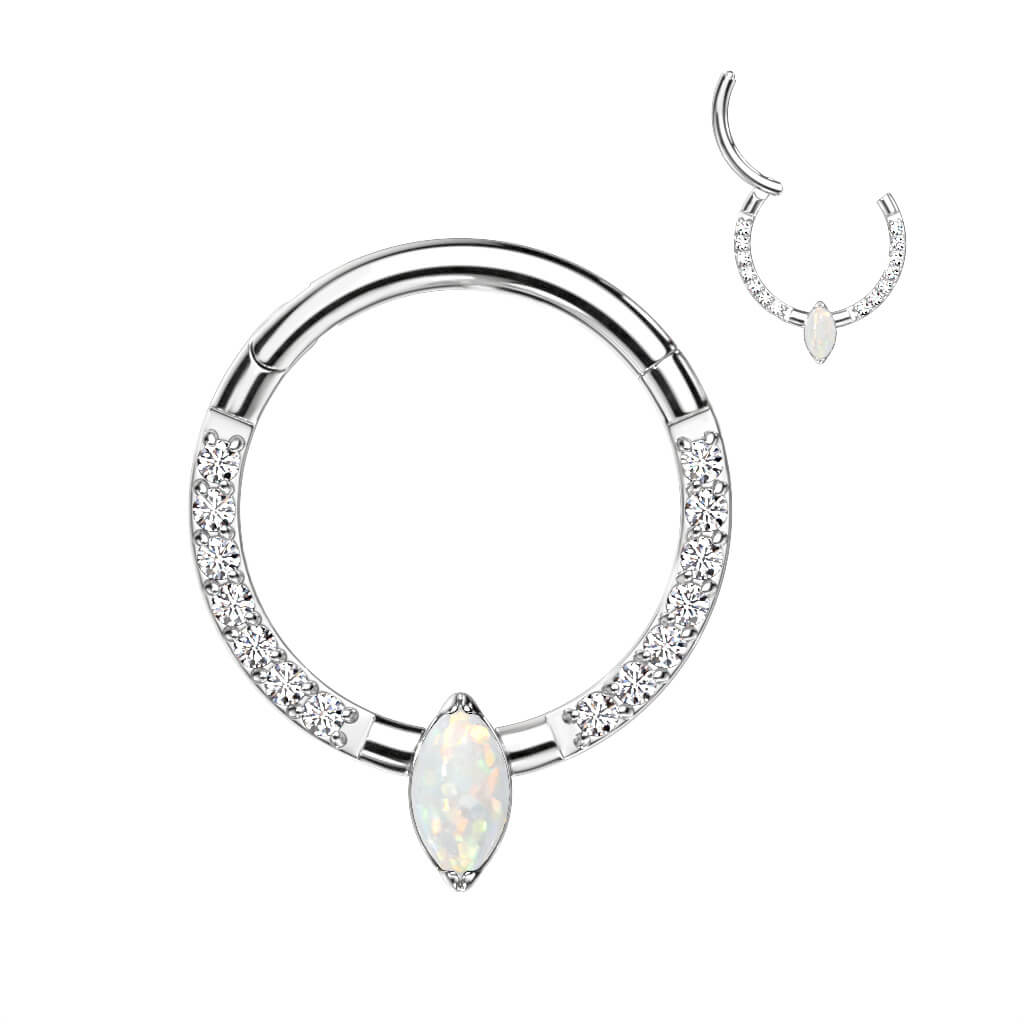 Titan Ring Zirkonia Opal Clicker - Image 4