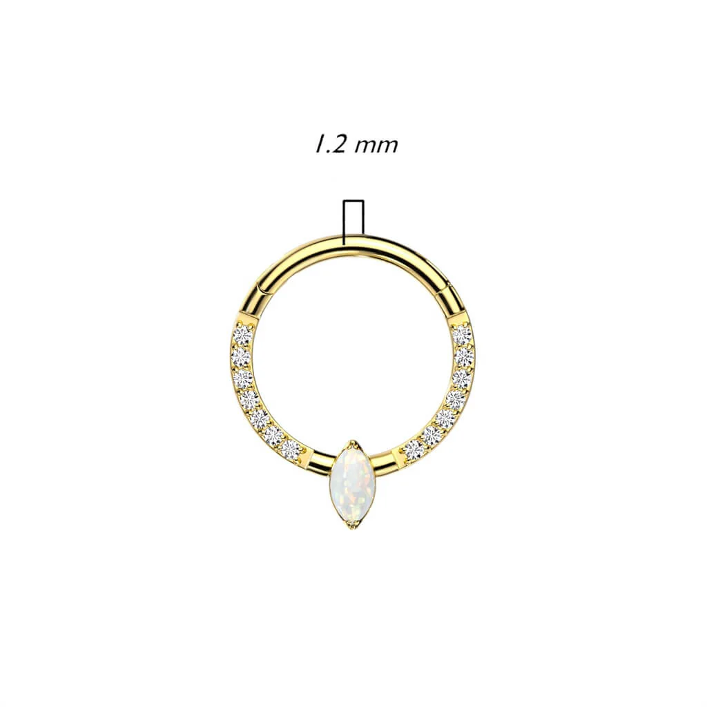 Titan Ring Zirkonia Opal Clicker - Image 6