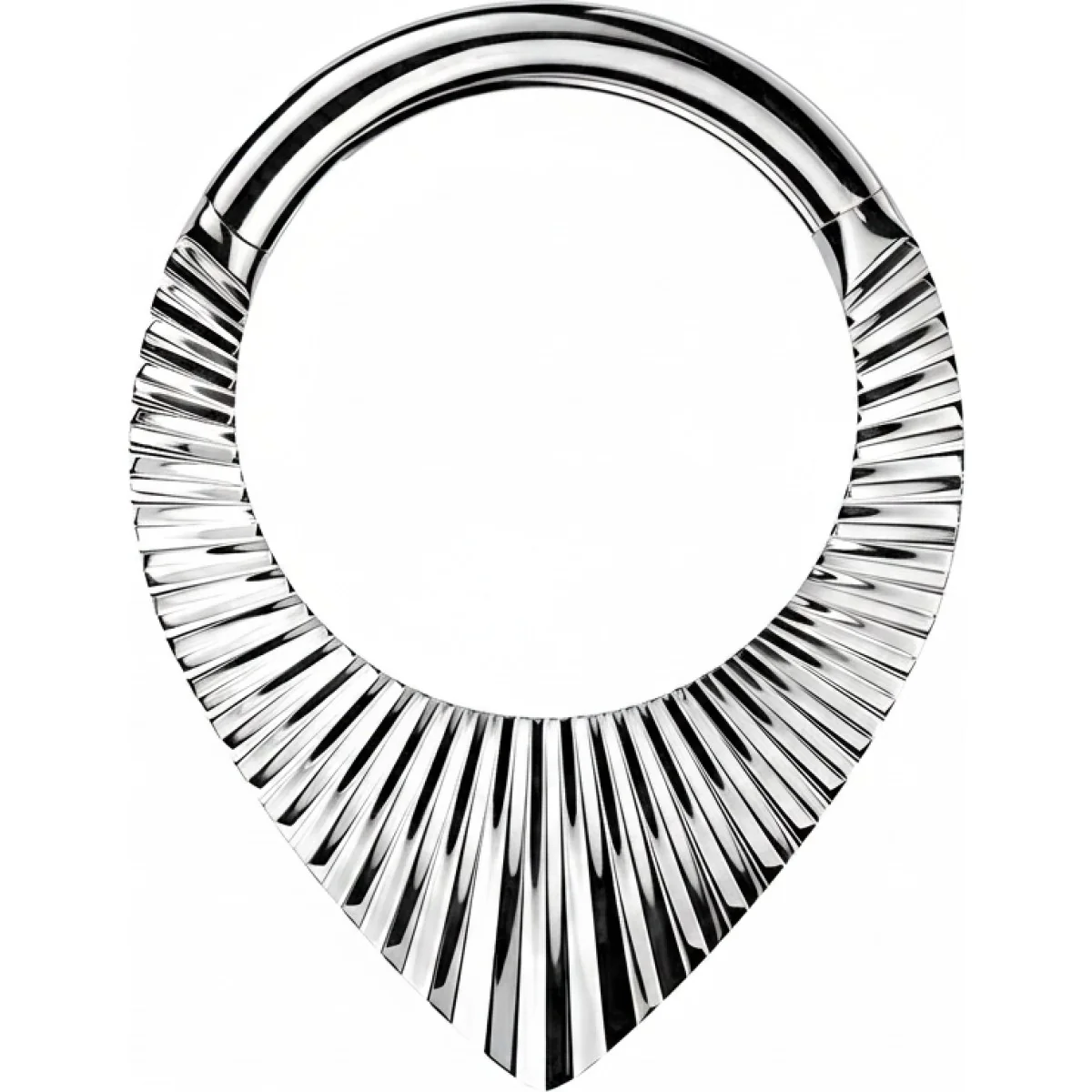 Titan Ring Tropfen Zirkoniaschliff Clicker