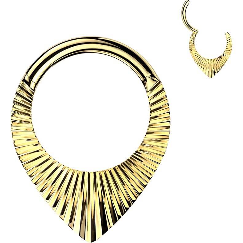 Titan Ring Tropfen Zirkoniaschliff Clicker - Image 3