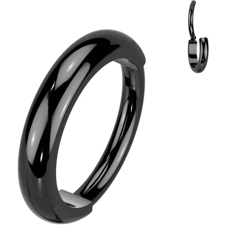 Titan Ring 2mm breite Kuppeloberfläche Clicker - Image 2