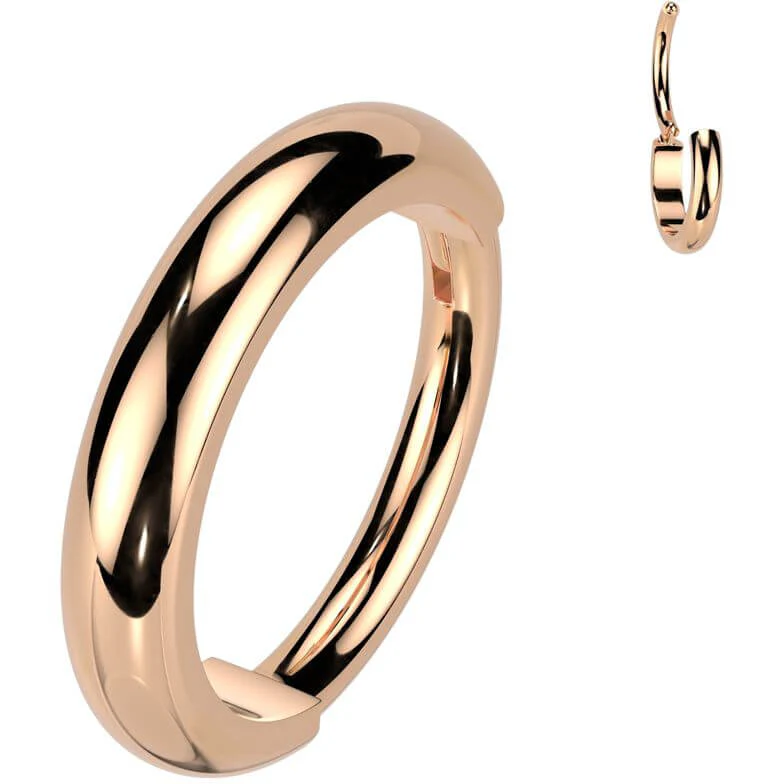 Titan Ring 2mm breite Kuppeloberfläche Clicker - Image 3