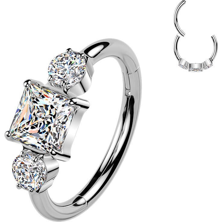 Titan Ring Zirkonia quadratisch rund Clicker - Image 4