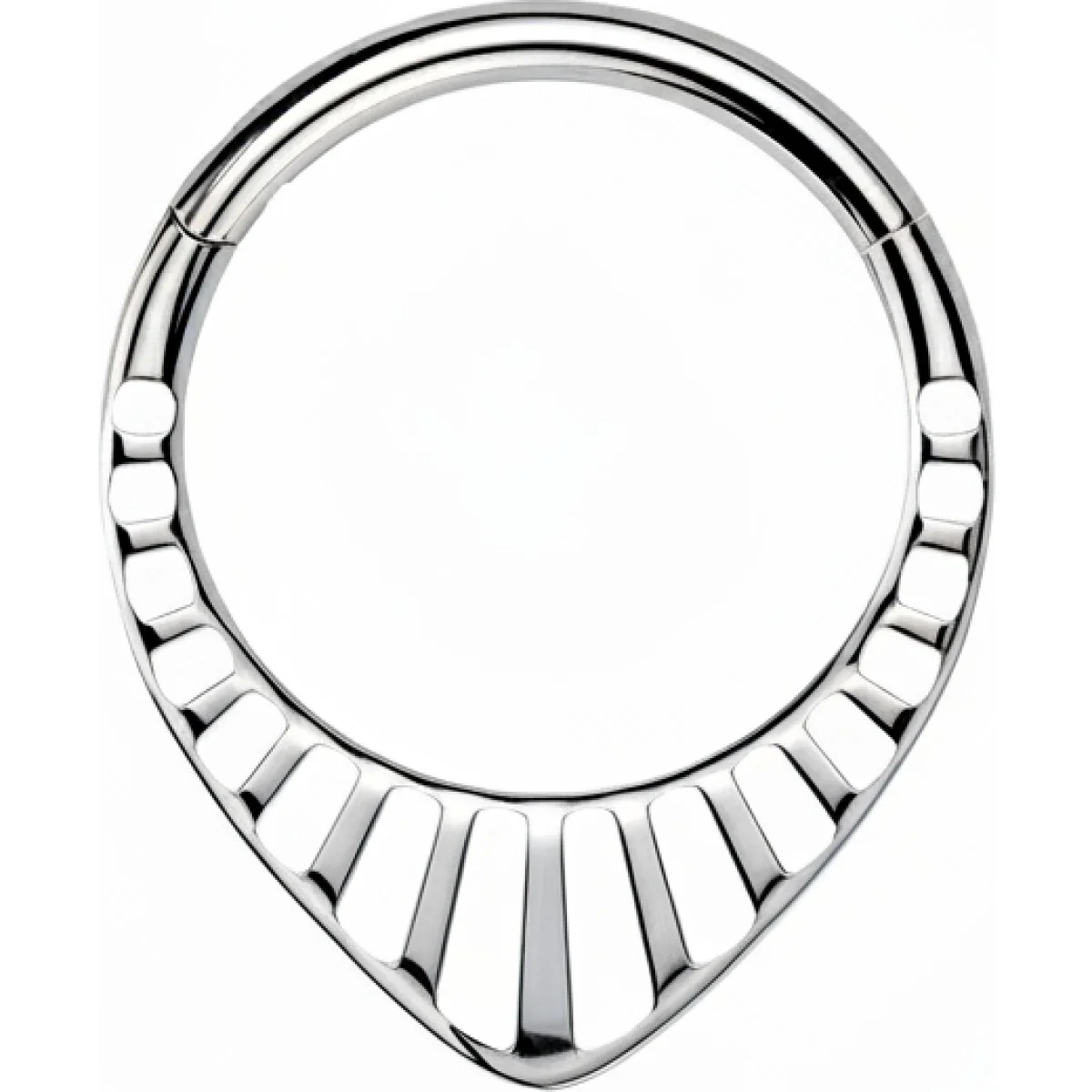 Titan Ring Chevron Ausschnitte Clicker