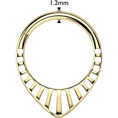 Titan Ring Chevron Ausschnitte Clicker - Image 2