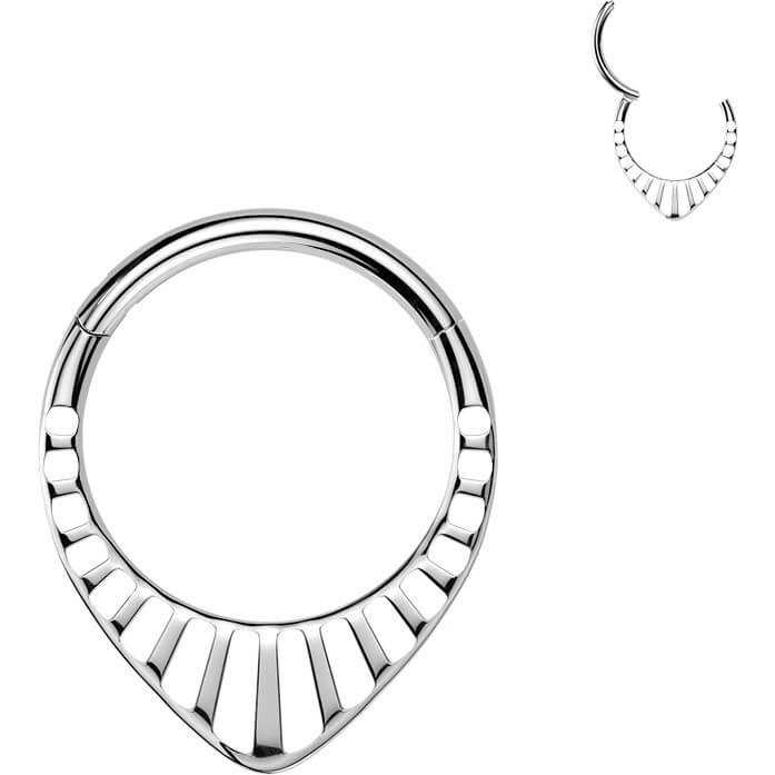 Titan Ring Chevron Ausschnitte Clicker - Image 4