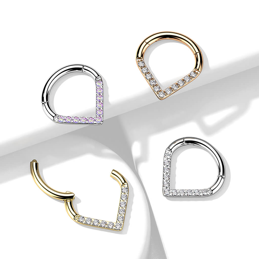 Titan Ring Chevron Zirkonia Clicker - Image 6