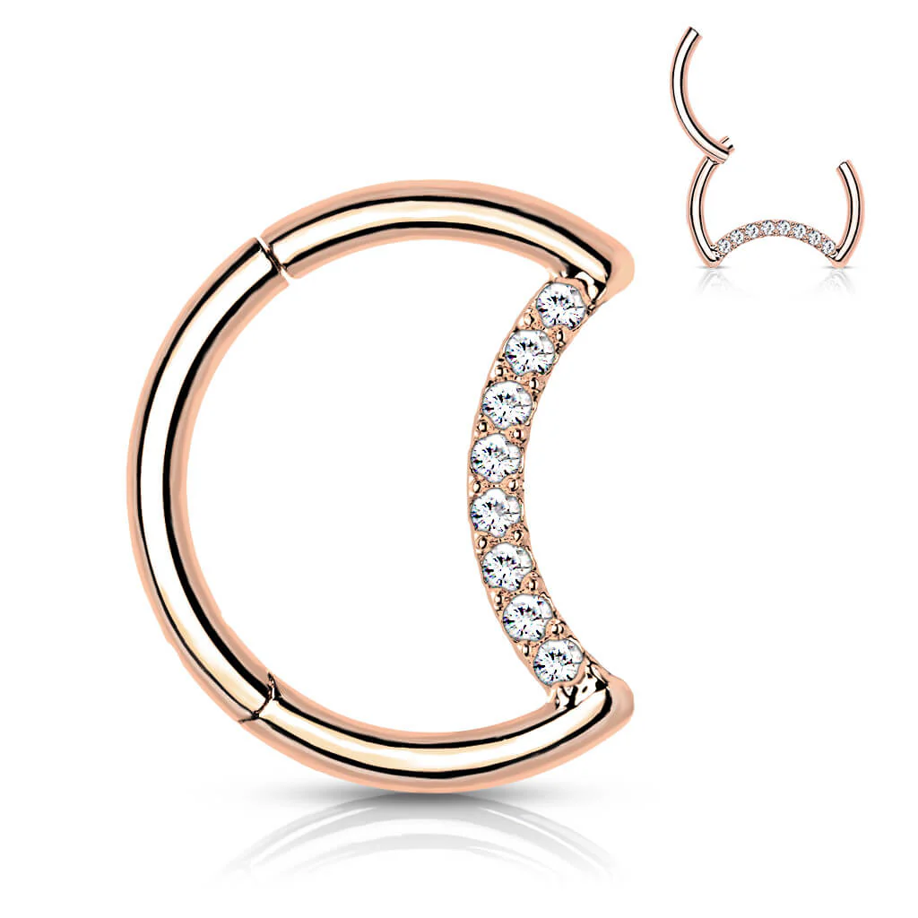 Titan Ring Mond Zirkonia Clicker - Image 3