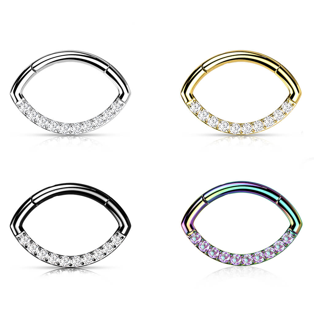 Titan Ring Oval Zirkonia Clicker - Image 4