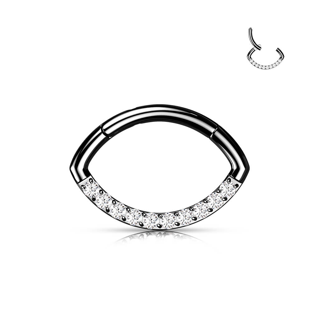 Titan Ring Oval Zirkonia Clicker - Image 5