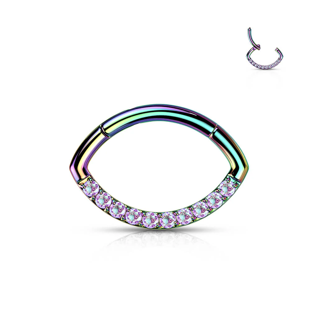 Titan Ring Oval Zirkonia Clicker - Image 7