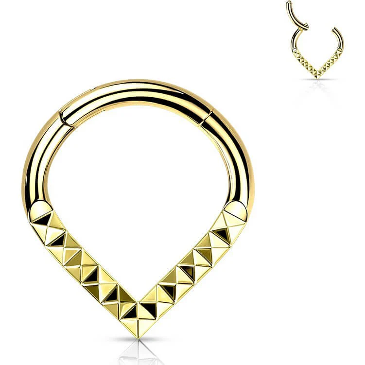 Titan Ring Chevron Pyramiden Schliff Clicker - Image 2