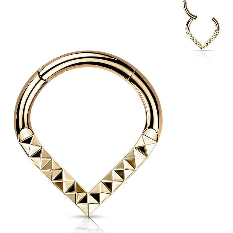 Titan Ring Chevron Pyramiden Schliff Clicker - Image 3