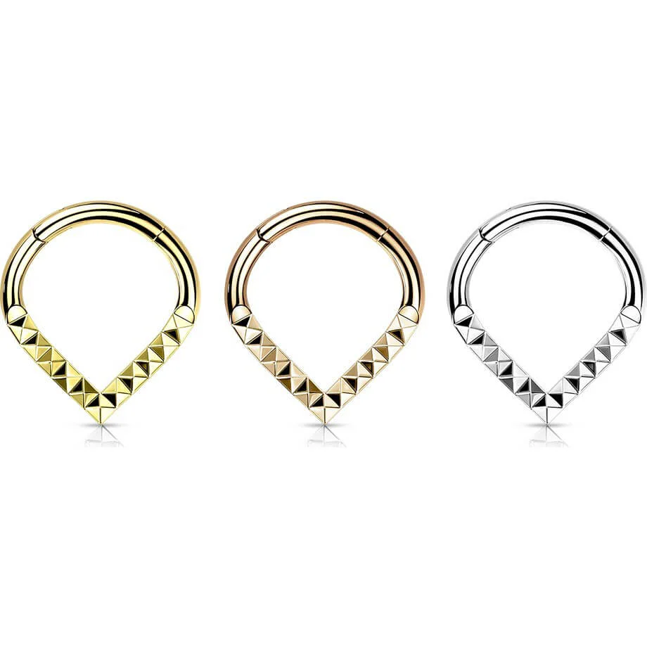 Titan Ring Chevron Pyramiden Schliff Clicker - Image 4