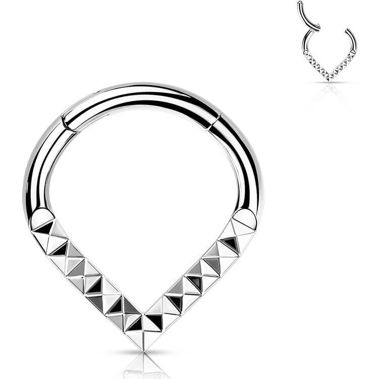 Titan Ring Chevron Pyramiden Schliff Clicker - Image 5
