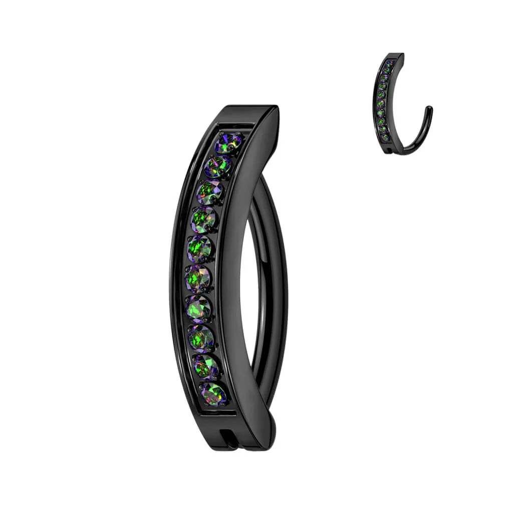 Titan Bauchnabelpiercing Top Down Zirkonia Clicker Clicker - Image 6
