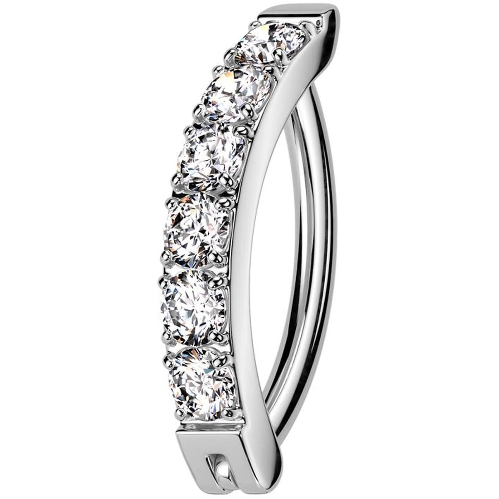 Titan Bauchnabelpiercing Zirkonias