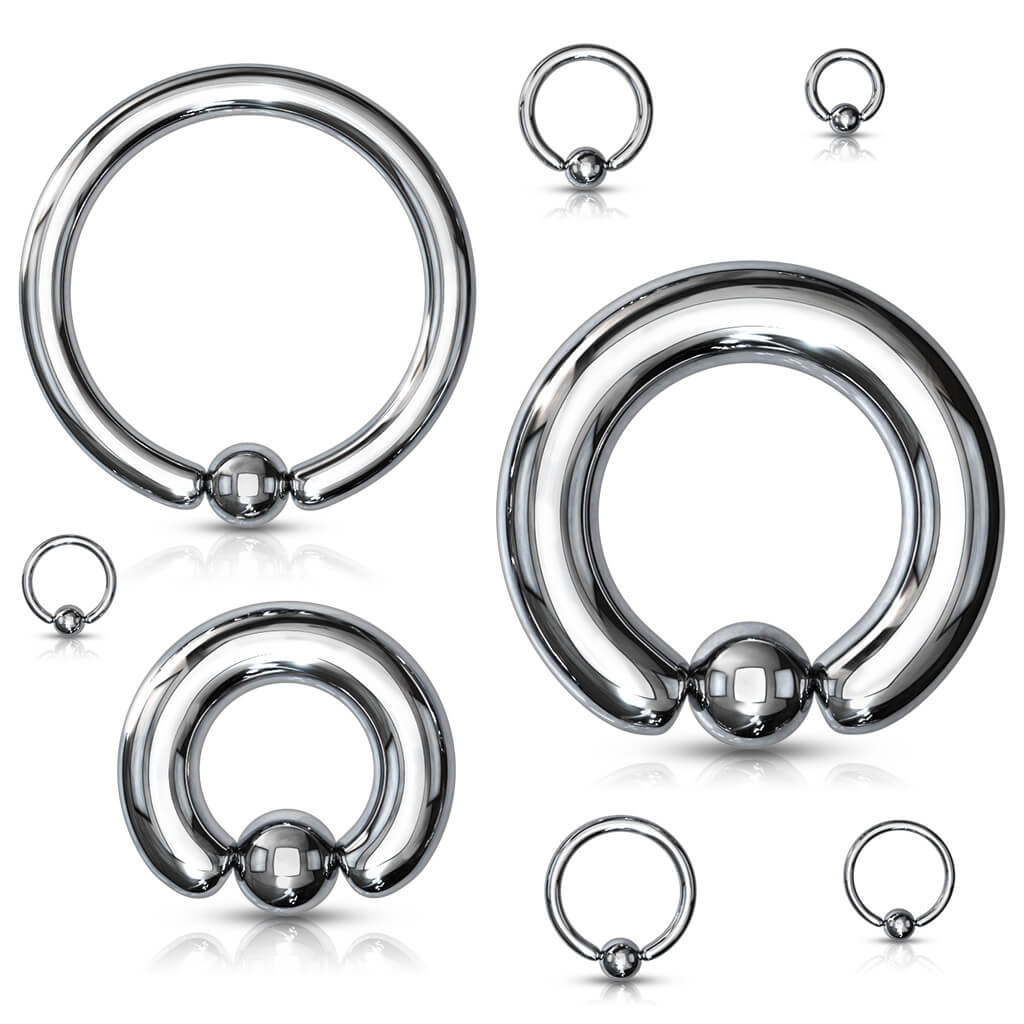 Ring Kugel Silber Klemmkugelring - Image 3