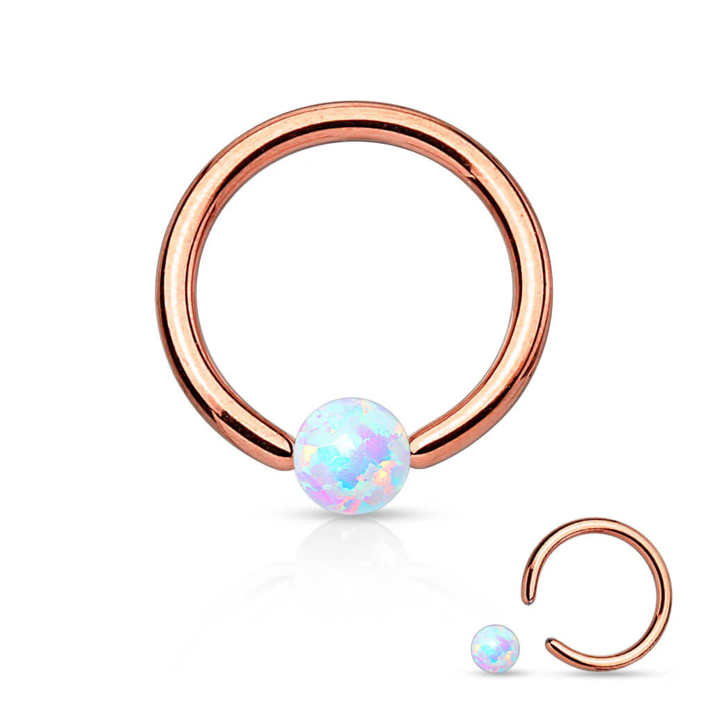 Ring Kugel Opal Klemmkugelring - Image 4