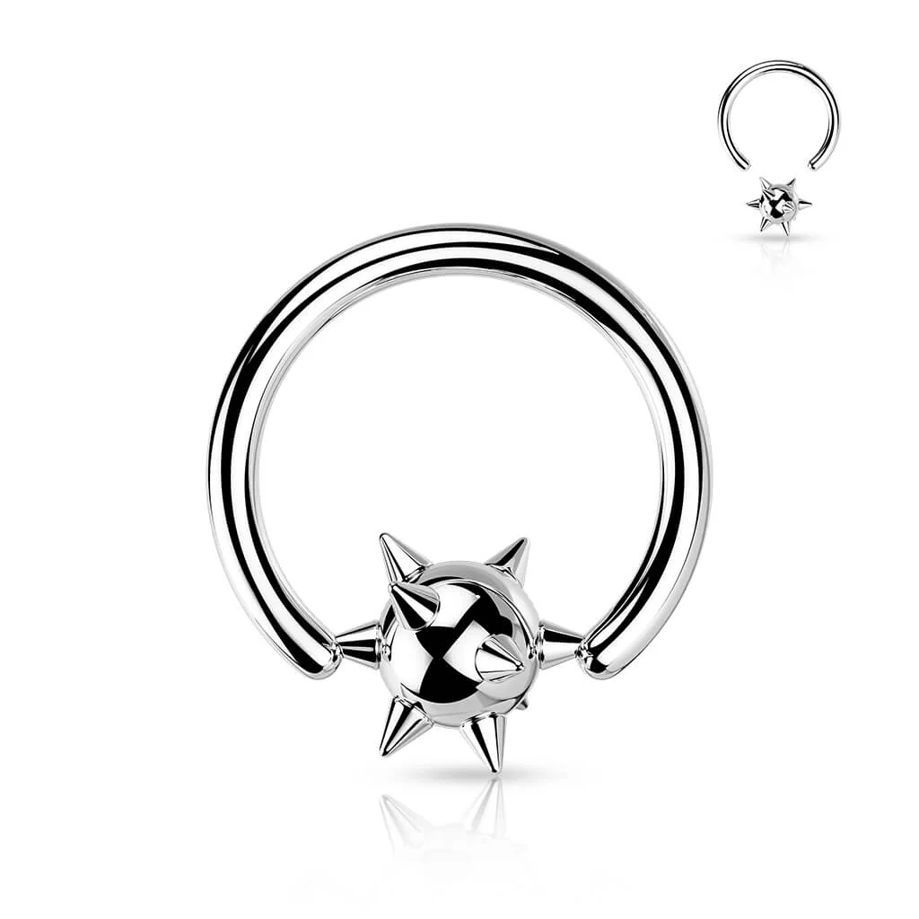 Ring Kugel Stachel Klemmkugelring - Image 6