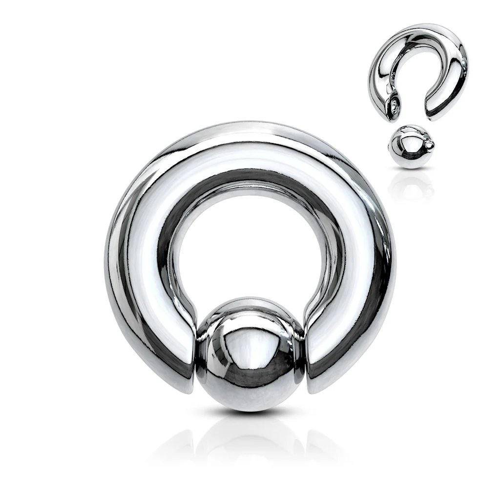 Ring Kugel Silber Klemmkugelring - Image 2